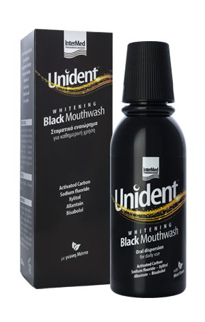 Unident black mouthwash