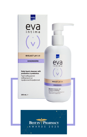Συσκευασία του προϊόντος Biolact Liquid Cleanser pH 3.5 της Eva Intima.