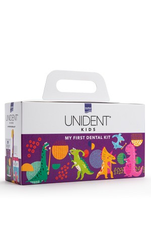 UNIDENT KIDS DENTAL KIT by InterMed, specially designed for the daily oral care of children aged 6 years and older.