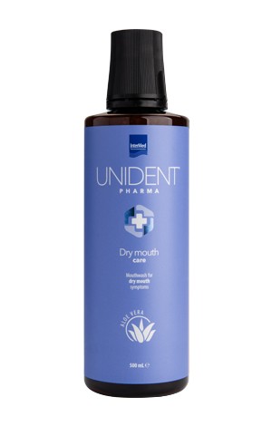 Το UNIDENT PHARMA Dry Mouth Care Mouthwash είναι ένα ειδικά σχεδιασμένo καθημερινό στοματικό διάλυμα για ανακούφιση από τα συμπτώματα της ξηροστομίας.