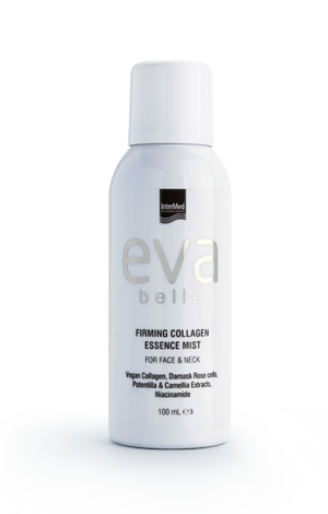 Eva Belle Firming Collagen Essence Mist. Mist φυτικού κολλαγόνου για πρόσωπο και λαιμό.